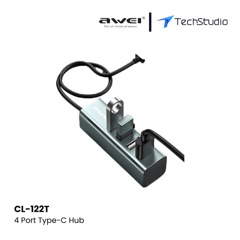 Awei CL-122T 4 Port Type-C Hub