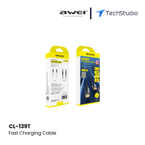  Awei CL-139T Smart 100W Fast Charging Cable  - Black