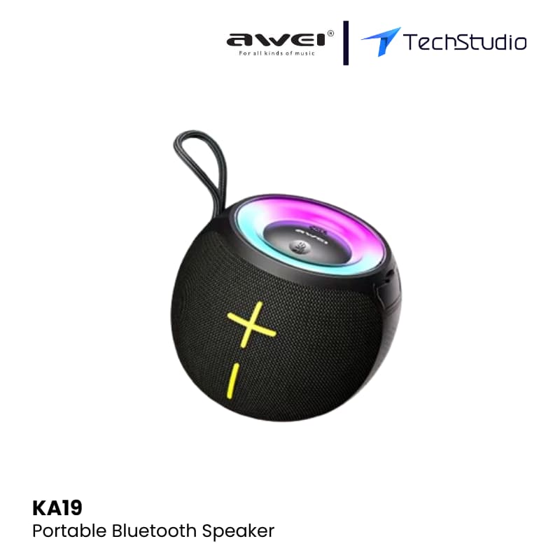 Awei KA19 12W Portable Bluetooth Speaker - Black