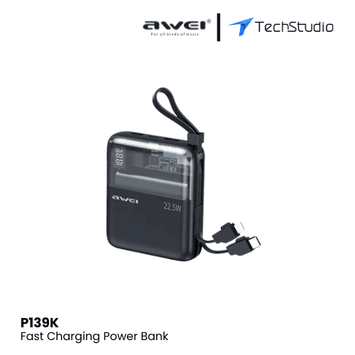 Awei P149K Power Bank 10000mAH 22.5W - Black