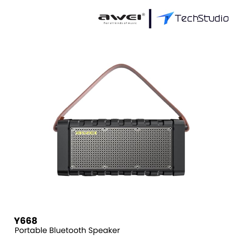 Awei Y668 Bass Indoor/Outdoor Bluetooth Speaker - Black