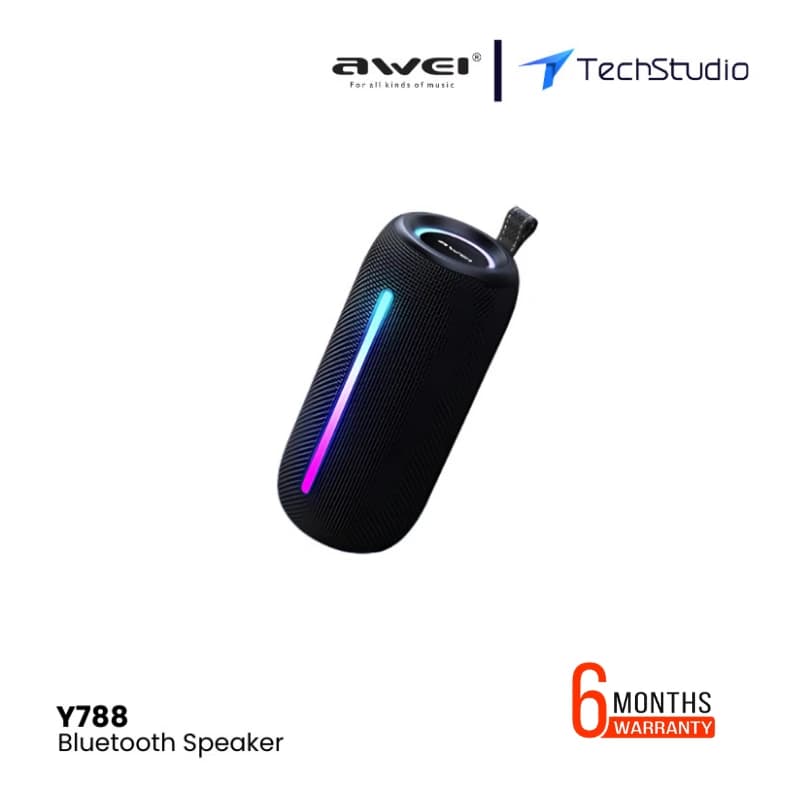 Awei Y788 Bluetooth Speaker With RGB Light - Black