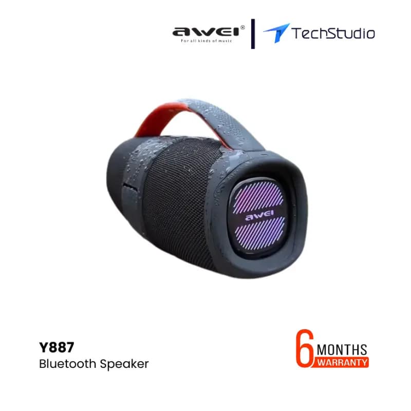 Awei Y887 Portable Outdoor Bluetooth Speaker - Black