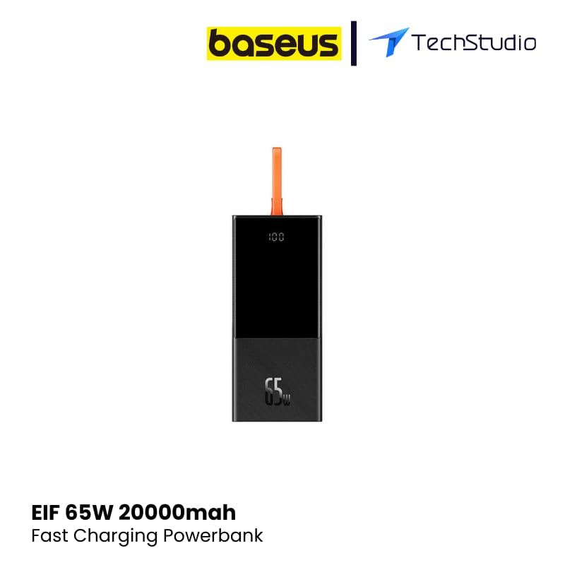 Baseus EIF 65W 20000mah Fast Charging Powerbank - Black