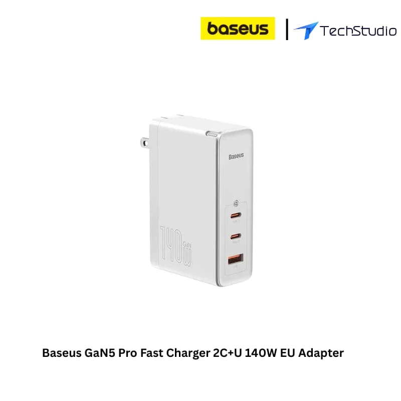 Baseus GaN5 Pro Fast Charger 2C+U 140W EU Adapter