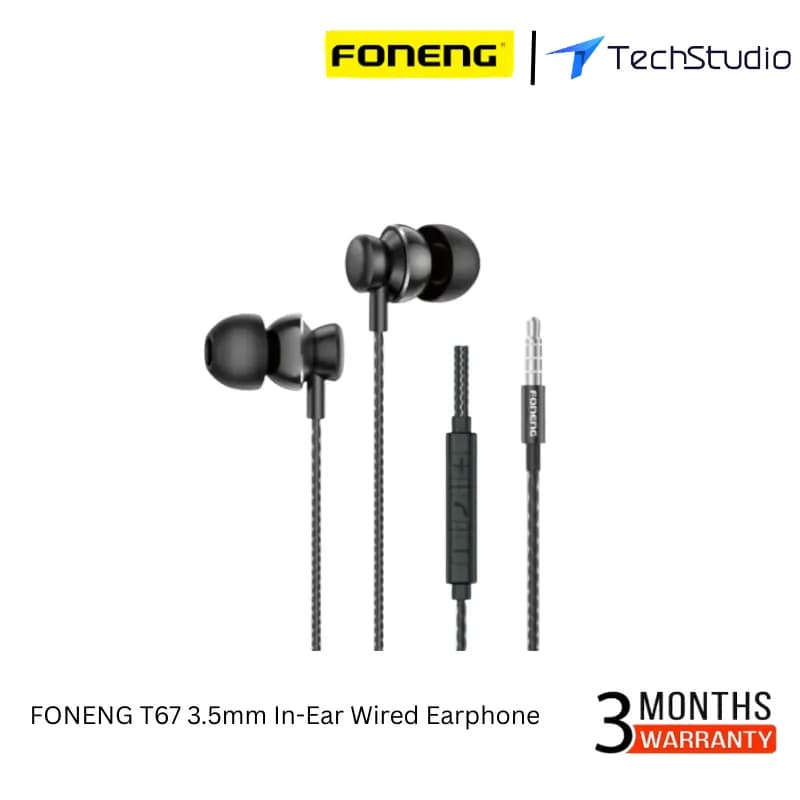FONENG T67 3.5mm In-Ear Wired Earphone