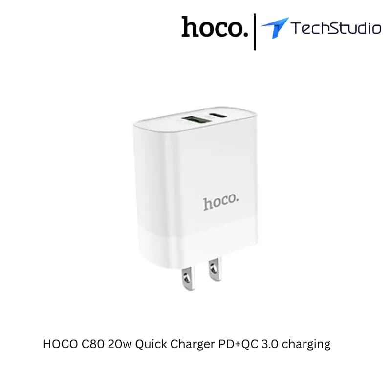 HOCO C80 20w Quick Charger PD+QC 3.0 charging