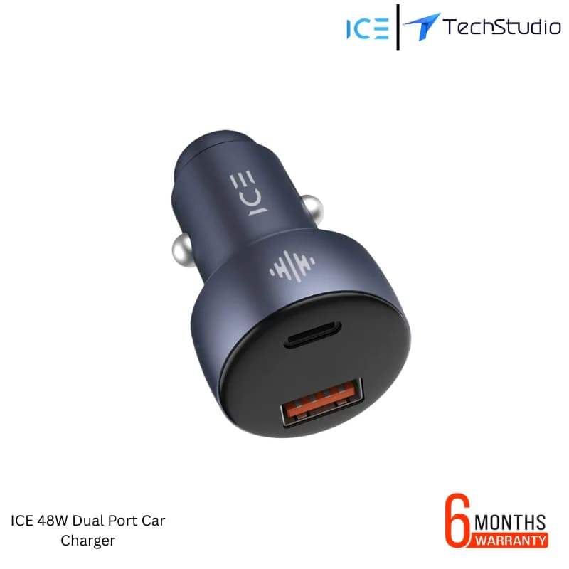 ICE 48W Dual Port Fast Car Charger
