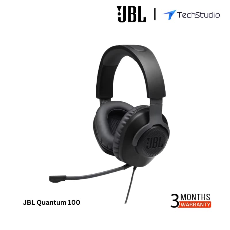 JBL Quantum 100 – Wired Over-Ear Gaming Headphones