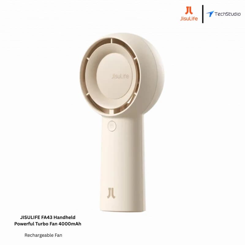 JISULIFE FA43 Handheld Powerful Turbo Fan 4000mAh