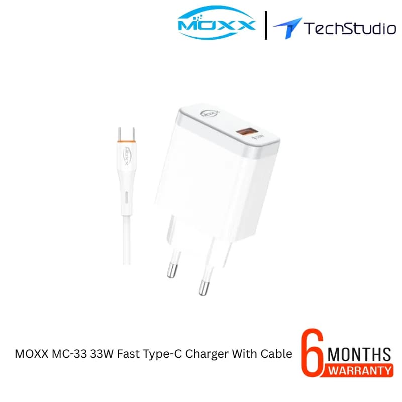 MOXX MC-33 33W Fast Type-C Charger With Cable