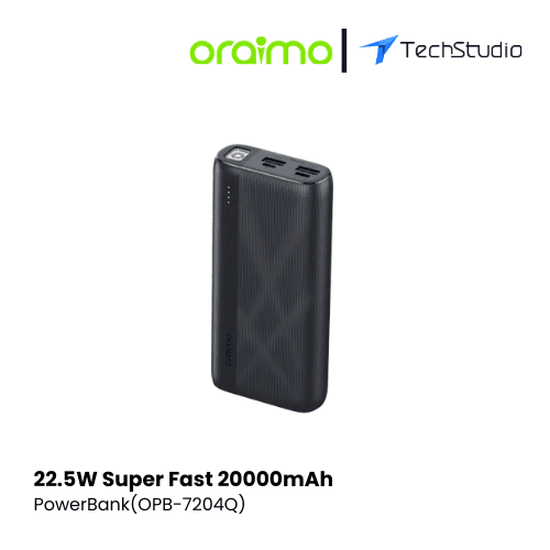 Oraimo 22.5W Super Fast 20000mAh Power Bank (OPB-7204Q)