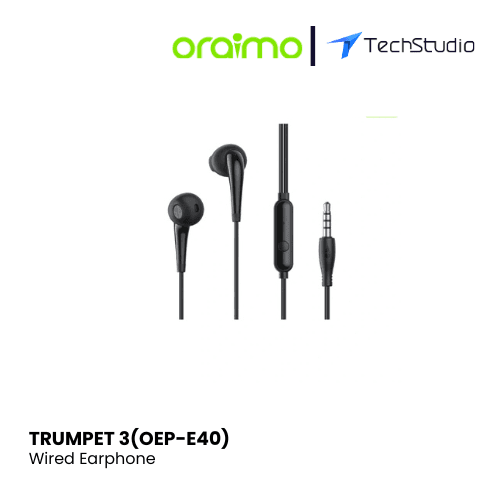Oraimo TRUMPET 3 In-ear Wired Black Earphone