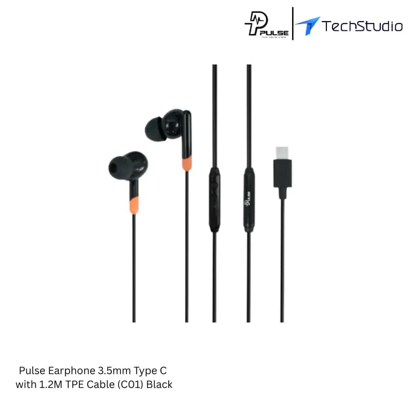 Pulse C01 Type-C Earphone | 1.2M TPE Cable