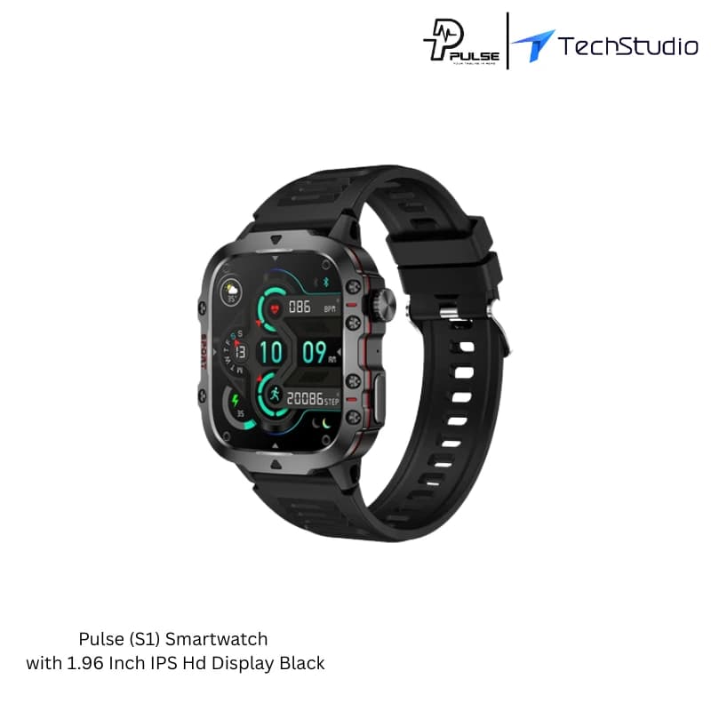 Pulse S1 Smartwatch | 1.96 IPS HD Display