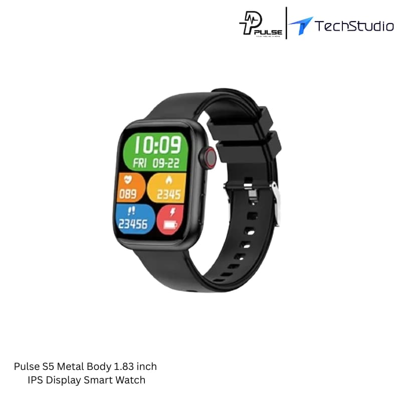 Pulse S5 Metal Body Smartwatch | 1.83 IPS Display