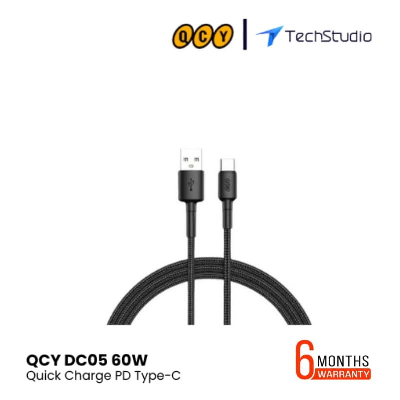 QCY DC05 60W Quick Charge USB-A to Type-C Cable