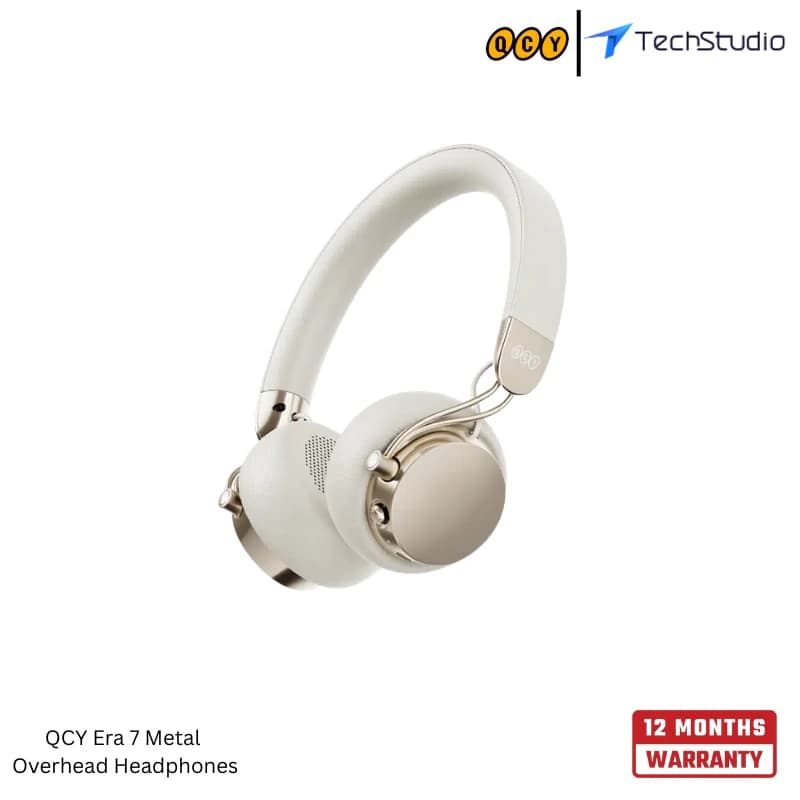 QCY Era 7 Wireless Retro Over-Ear Headphones