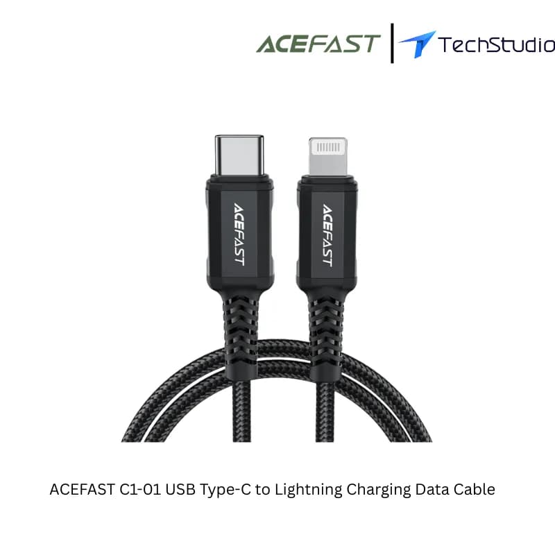 ACEFAST C1-01 USB Type-C to Lightning Charging Data Cable - Black