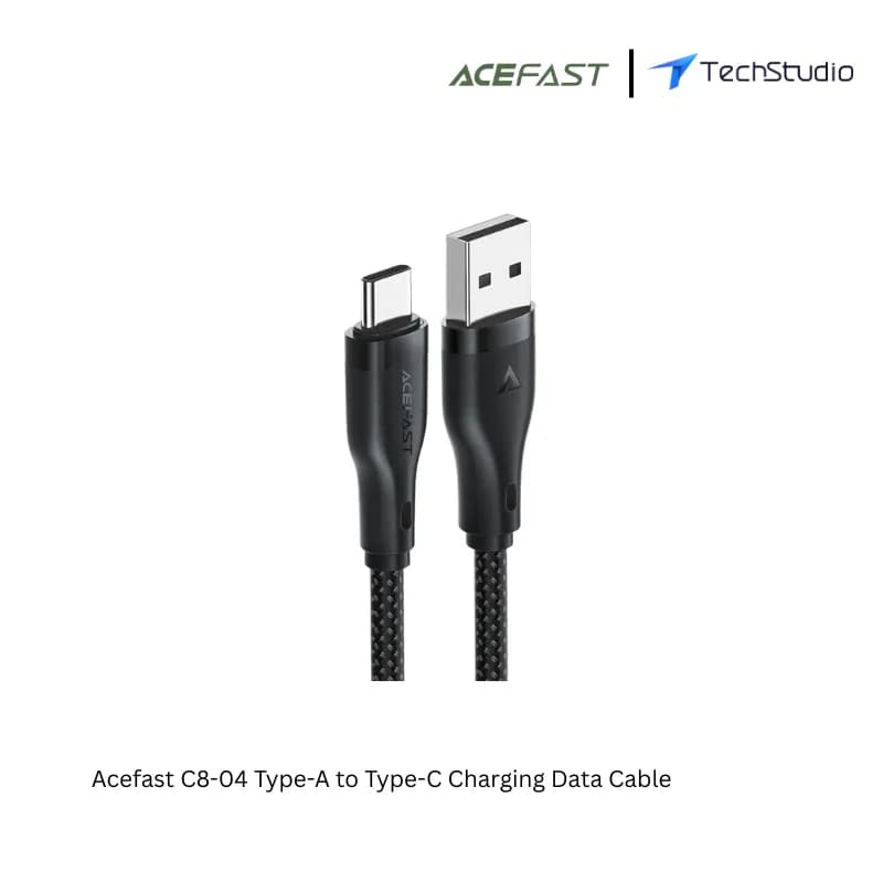 Acefast C8-04 Type-A to Type-C Charging Data Cable - Black