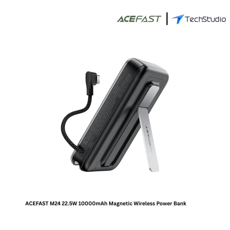 ACEFAST M24 22.5W 10000mAh Magnetic Wireless Power Bank - Black