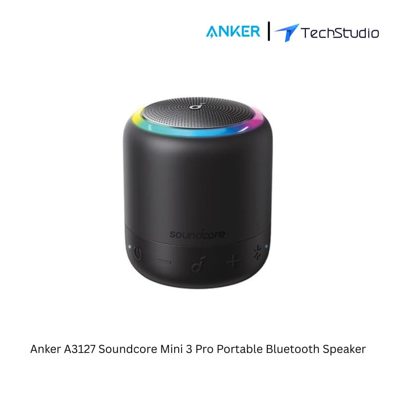 Anker A3127 Soundcore Mini 3 Pro Portable Bluetooth Speaker - Black