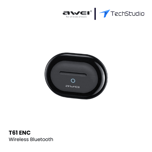 AWEI T61 ENC Sport Noise Reduction Wireless Earbuds - Black