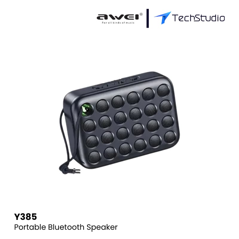 Awei Y385 Mini Portable Outdoor Wireless Speaker - Black