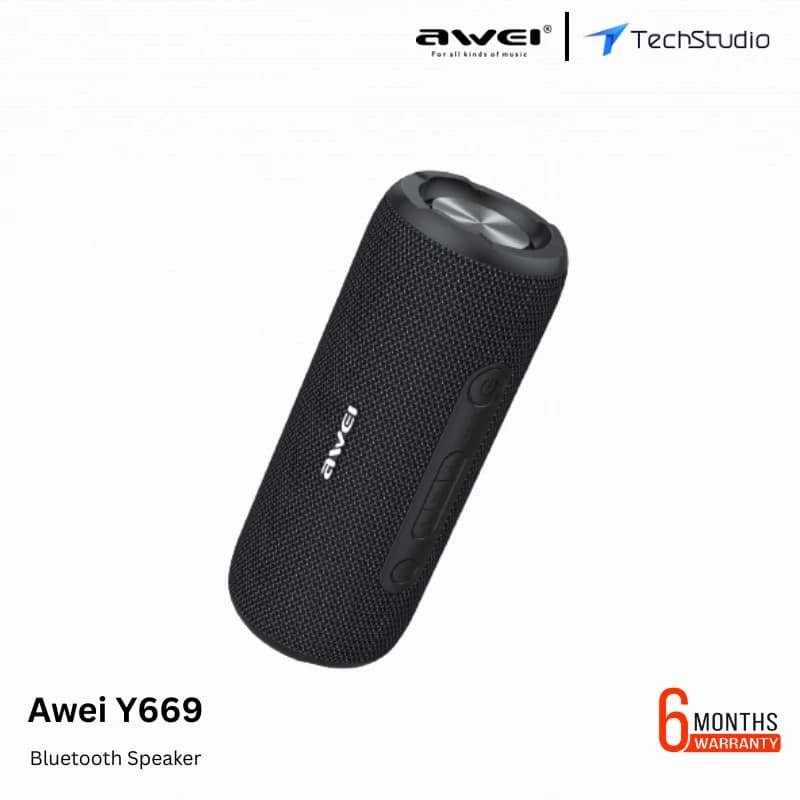 Awei Y669 Waterproof Portable Bluetooth Speaker (31W) - Black