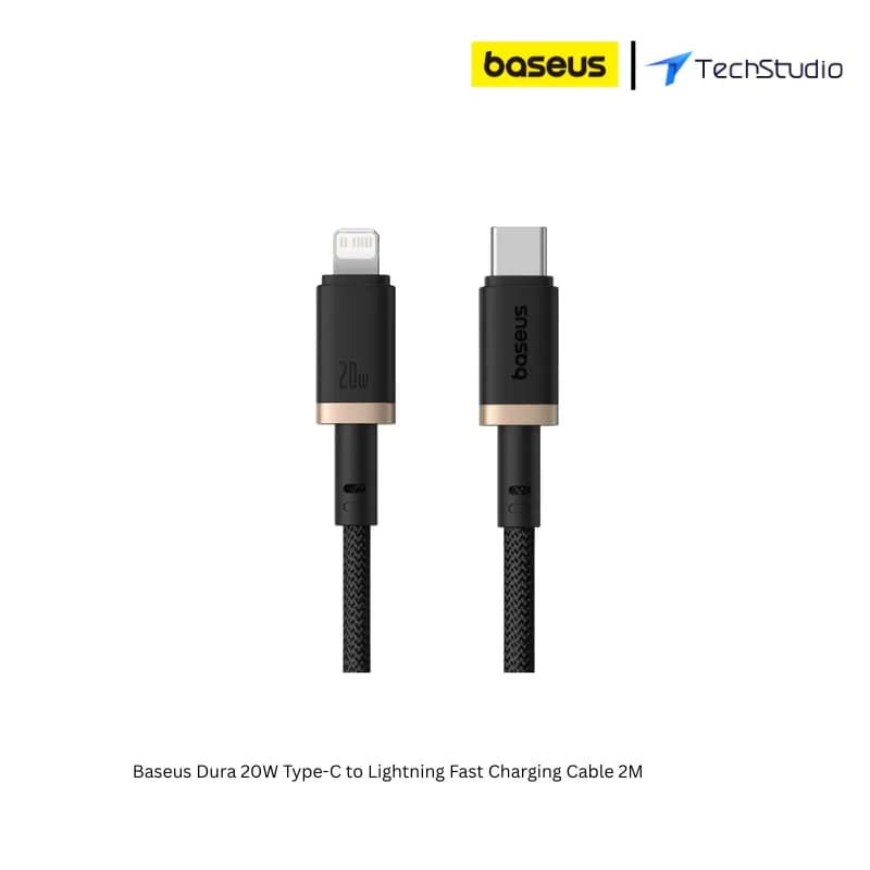 Baseus Dura 20W Type-C to Lightning Fast Charging Cable 2M - Black