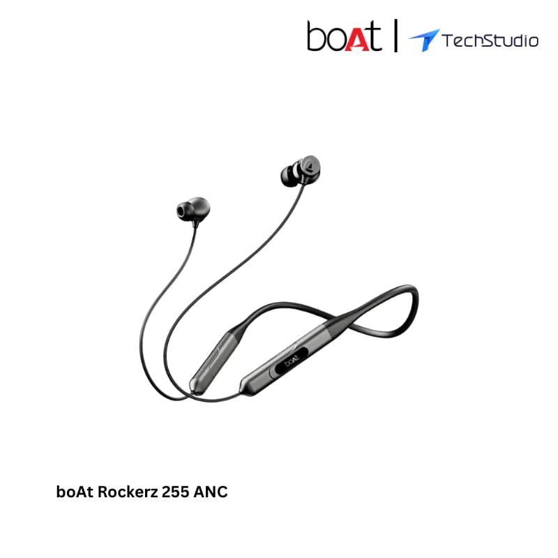 boAt Rockerz 255 ANC Bluetooth Neckband Headphones - Black