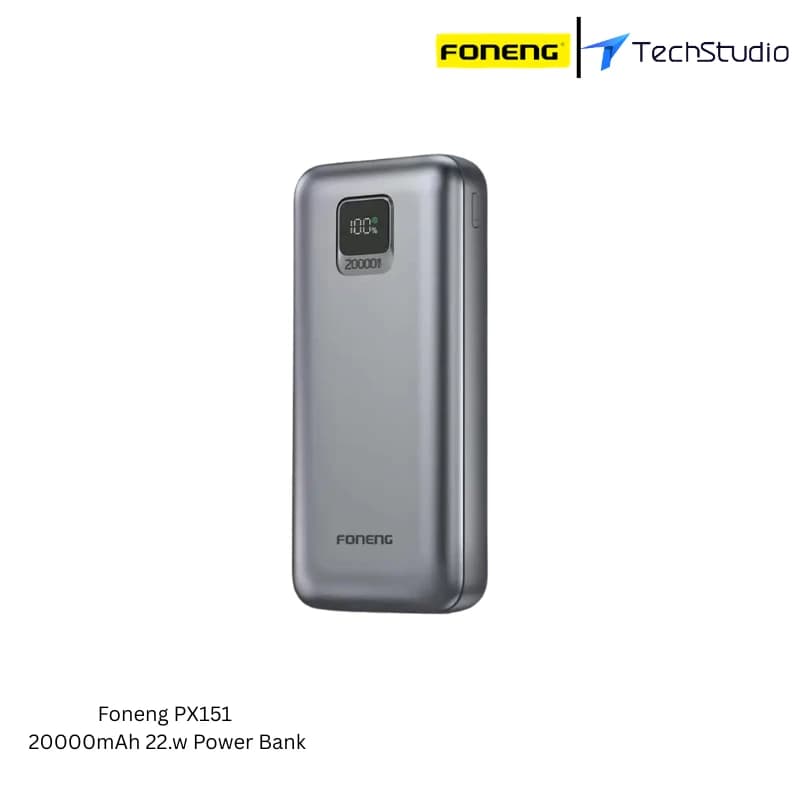 Foneng PX151 20000mAh 22.5W Power Bank | TechStudio - Silver