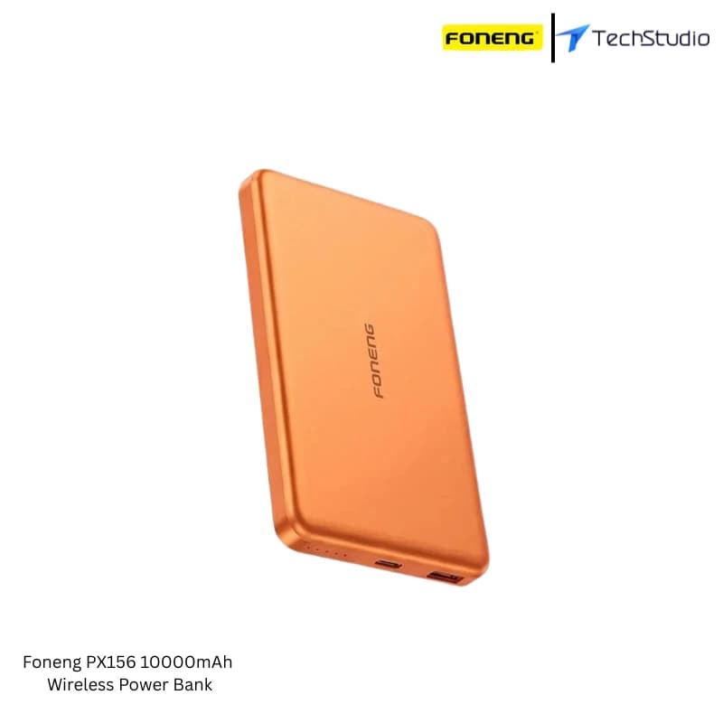 Foneng PX156 10000mAh Magnetic Wireless Power Bank Price in BD - Orange