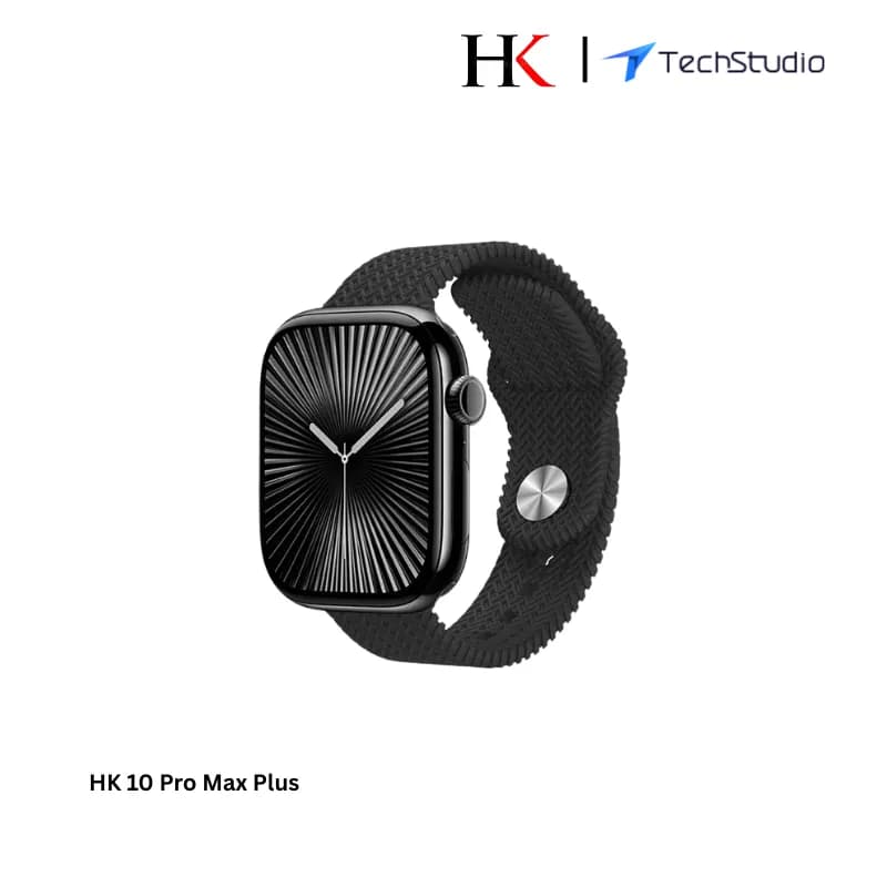 HK 10 Pro Max Plus Amoled BT Call ChatGPT Smart Watch - Black