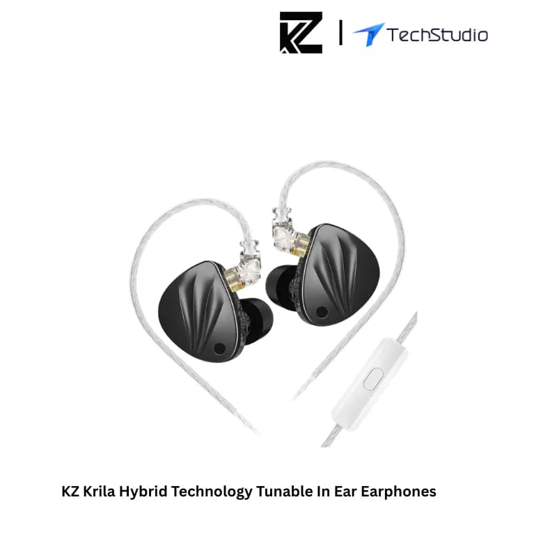 KZ Krila Hybrid Technology Tunable In Ear Earphones - Black