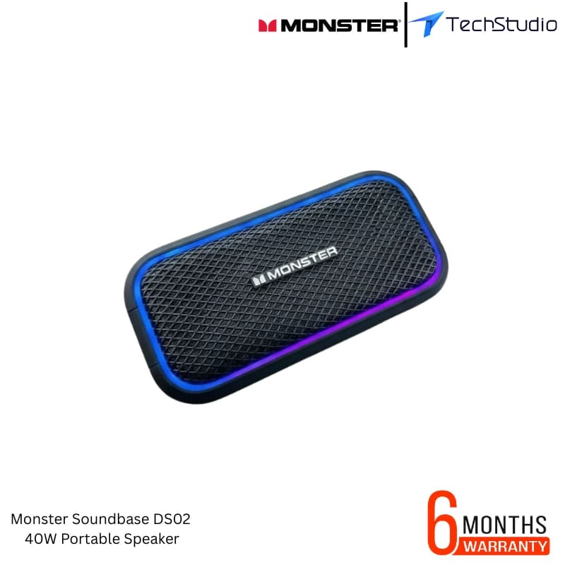 Monster Soundbase DS02 40W Portable Bluetooth Speaker - Black