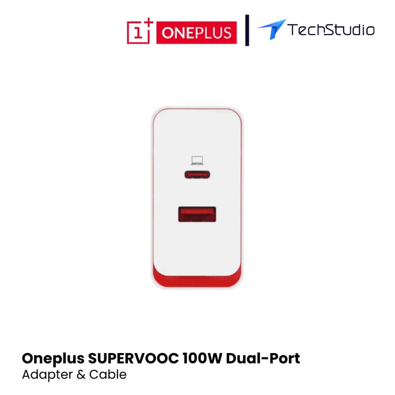 Oneplus SUPERVOOC 100W Dual-port super flash Charger Set - White