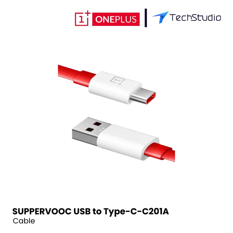 OnePlus USB-A to Type-C 8A Gmaing Elbow Cable 1.5m - Red