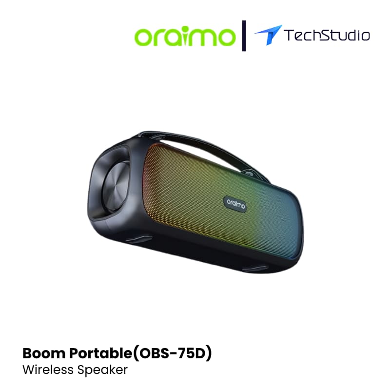 Oraimo Boom OBS-75D Dynamic Light Effects Portable Wireless Speaker - Black