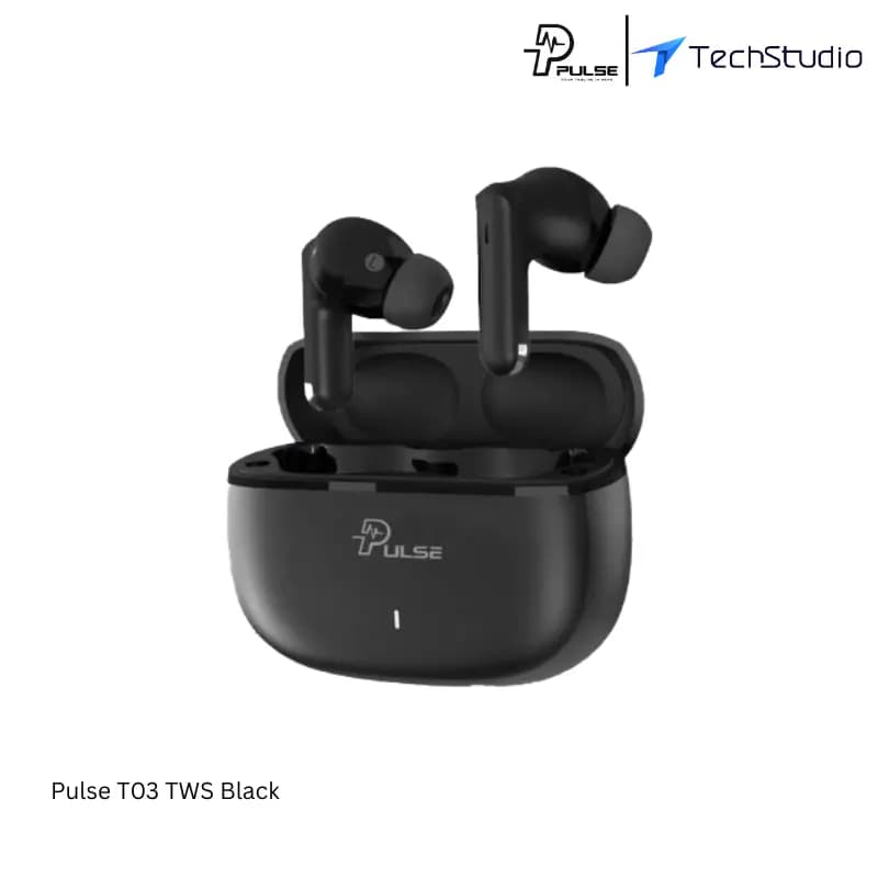 Pulse T03 TWS Earbuds Price in Bangladesh | TechStudio - Black