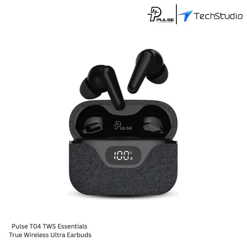 Pulse T04 TWS Essentials Ultra Earbuds | TechStudio - Black