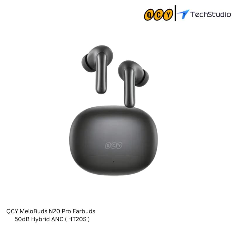 QCY MeloBuds N20 Pro HT20S Price in BD | 50dB Hybrid ANC - Black