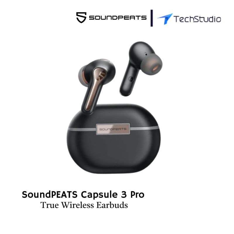 SoundPeats Capsule3 Pro Powerful Hybrid ANC Wireless Earbuds - Black